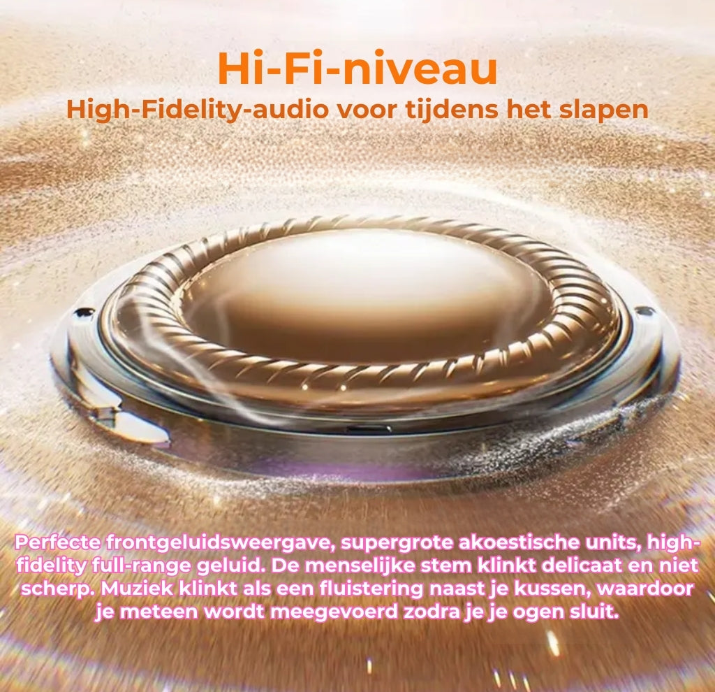 Vitalora SleepWave™  Slaap Dieper, Ontwijk Beter – Ultradunne Bluetooth Slaapspeaker