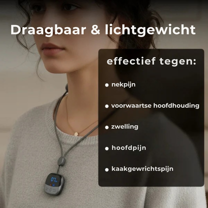 Vitalora NeckRestore™ | Slimme EMS Nekmassager voor Nekbult & Chronische Nekpijn