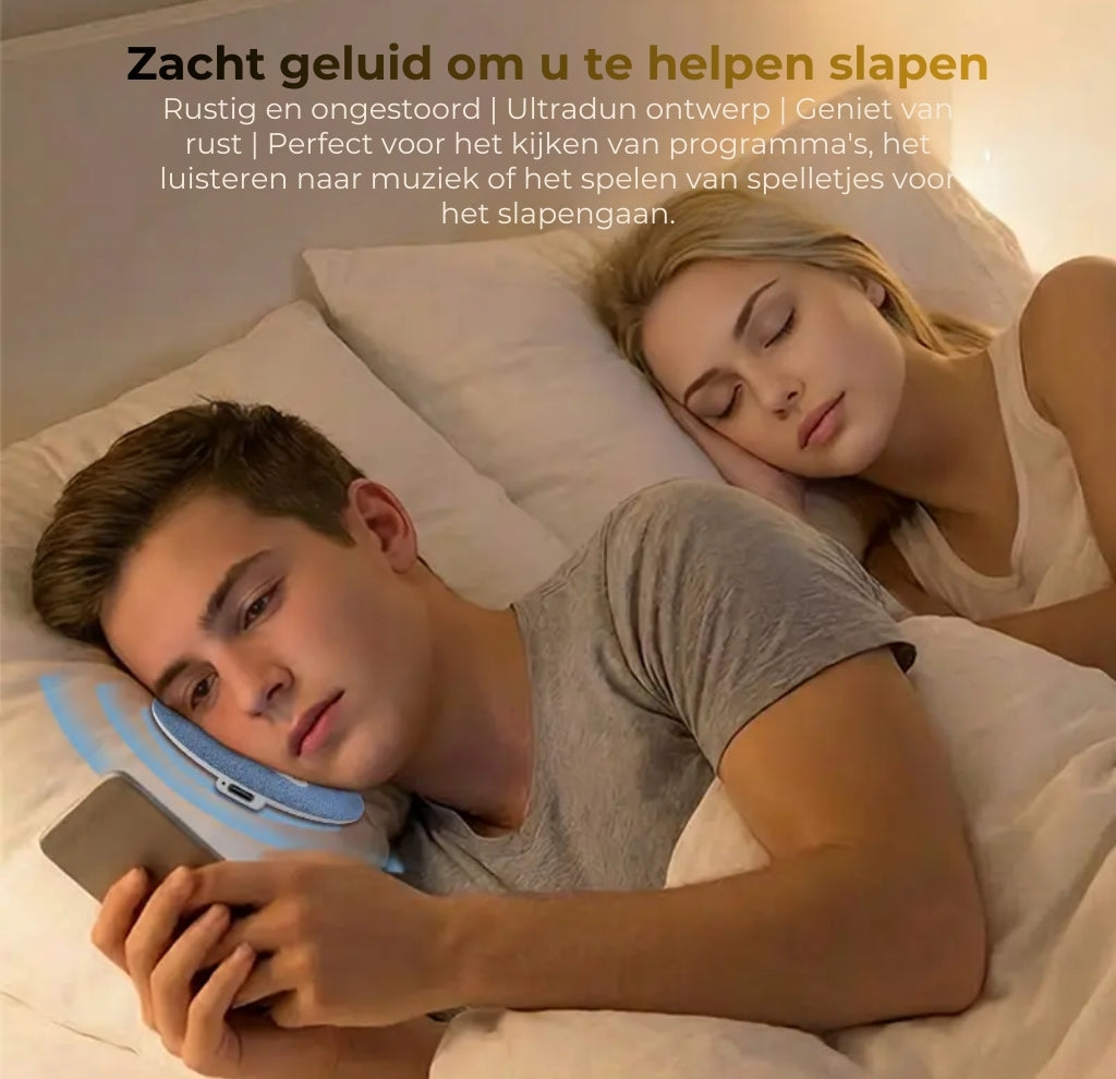 Vitalora SleepWave™  Slaap Dieper, Ontwijk Beter – Ultradunne Bluetooth Slaapspeaker
