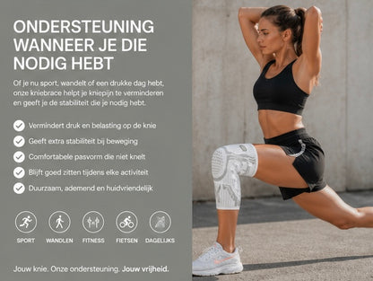 Vitalora PowerBrace™ | Verstelbare Kniebrace voor Optimale Ondersteuning en Stabiliteit