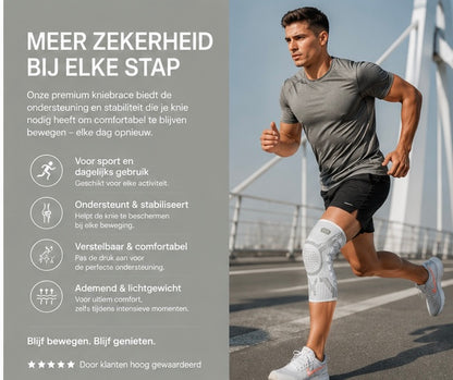 Vitalora PowerBrace™ | Verstelbare Kniebrace voor Optimale Ondersteuning en Stabiliteit