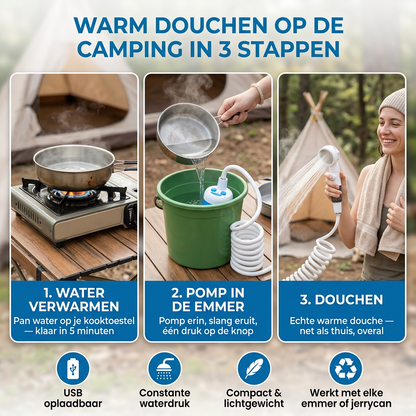 Vitalora AquaFlow™ Draagbare Waterpomp Kit